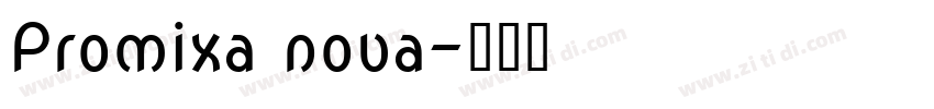 Promixa nova字体转换